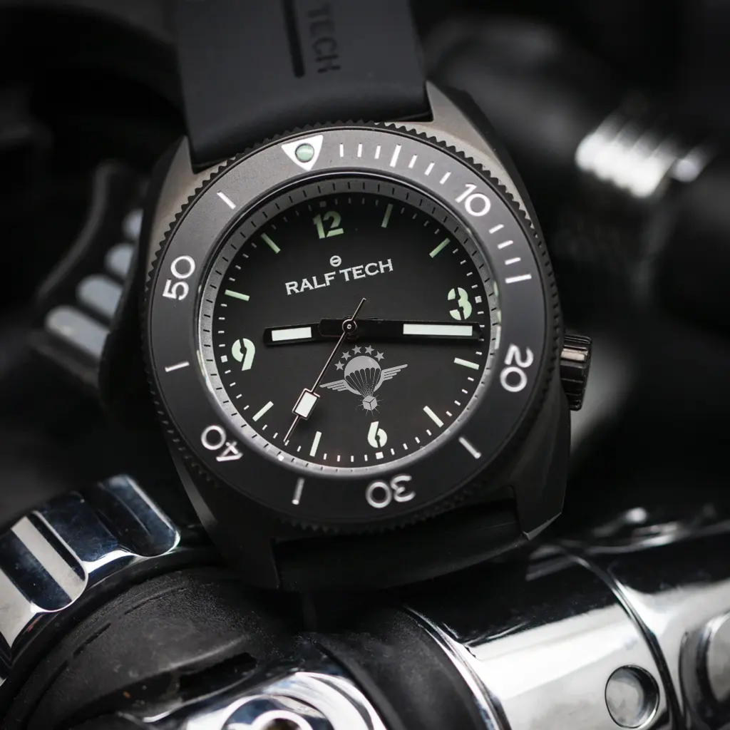 RALF TECH WRV ELECTRIC BLACK "OPERATOR" WATCH - Limited edition of 50 pieces