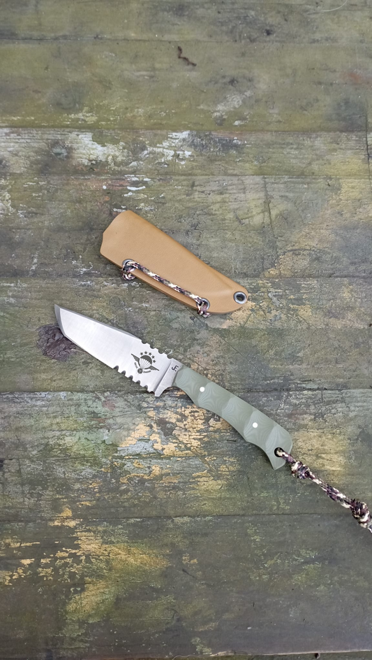 Couteau Corvus (fabriqué en France) - pièce unique - Par Jeremy Emile