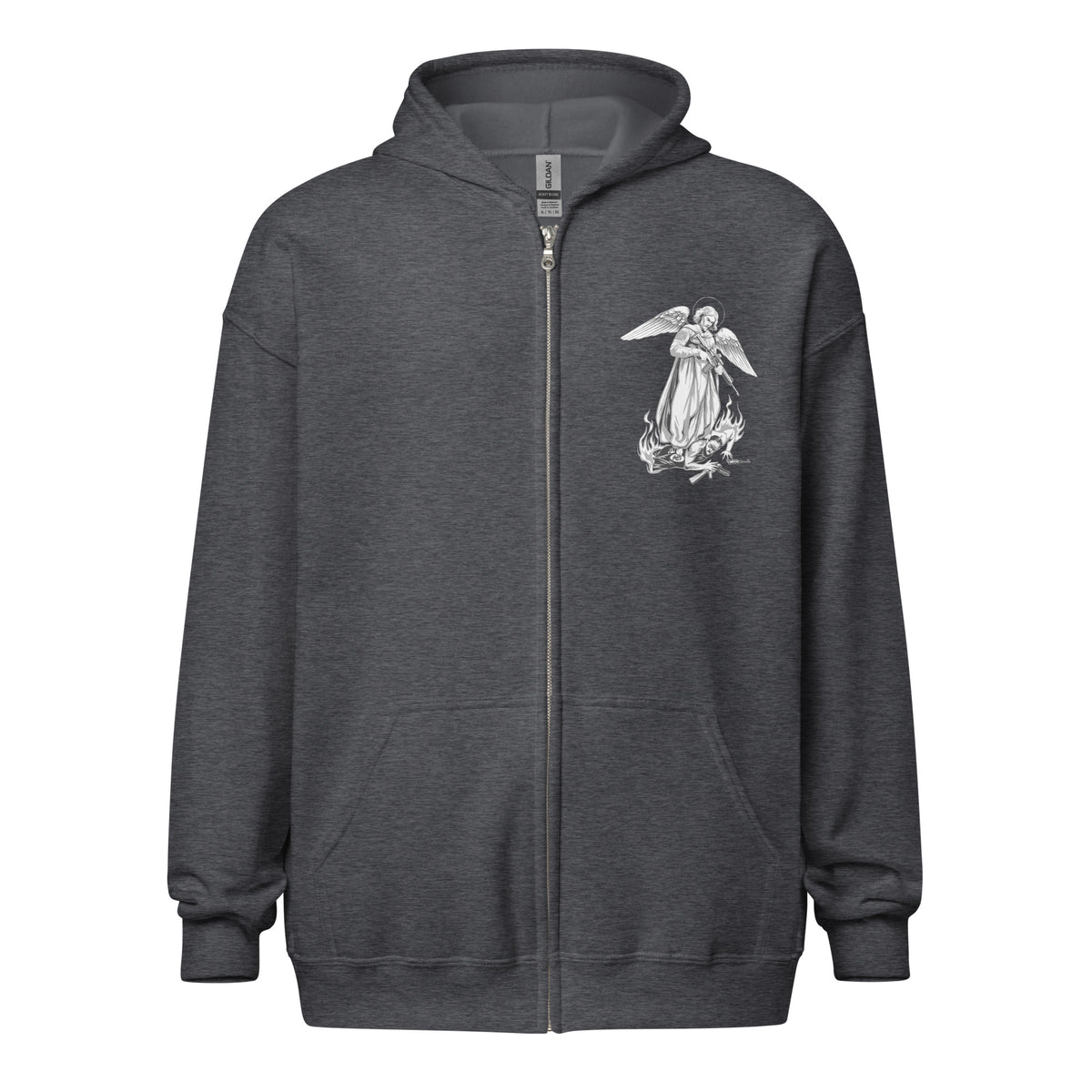 Unisex Heavy Zippered Hoodie - Saint-Michel