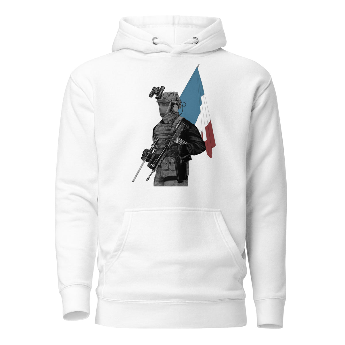 Sweat à Capuche Unisexe - Calvaire Drach - Drapeau français