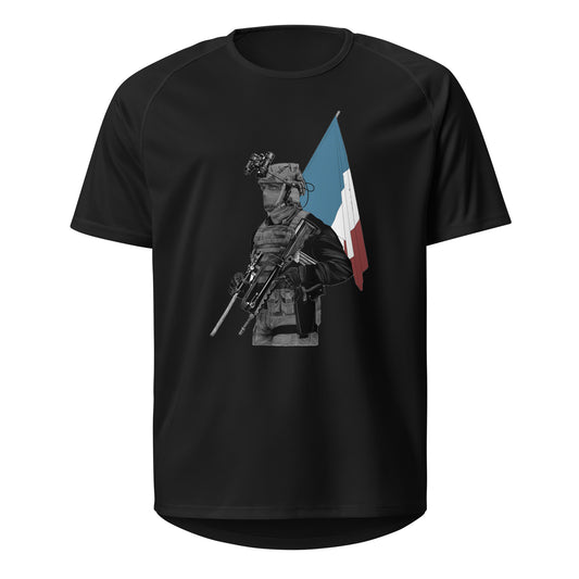 T-shirt Sport Maillot all unisexe - Calvaire Drach - Drapeau français