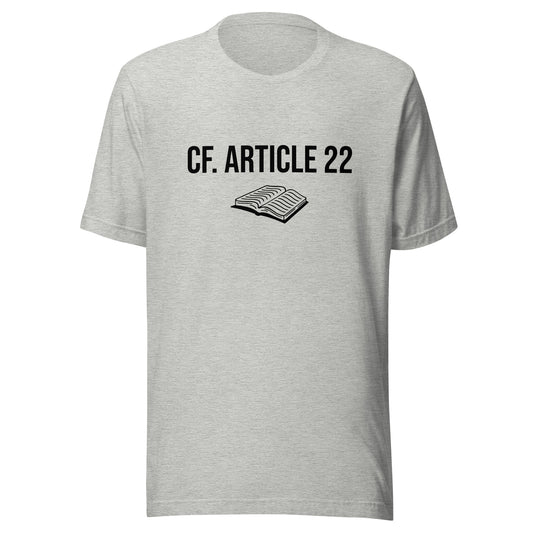 T-shirt unisexe - cf. Article 22