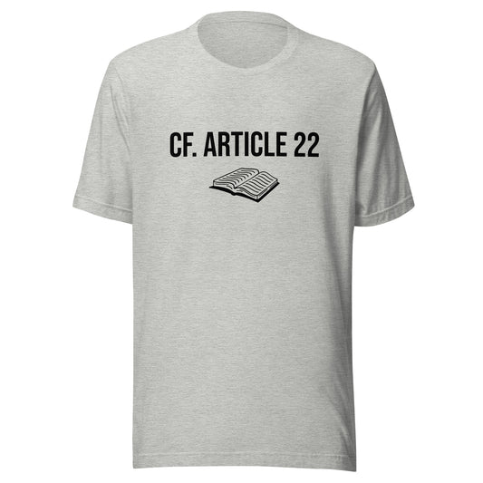 T-shirt unisexe - cf. Article 22 - Jargon milouf