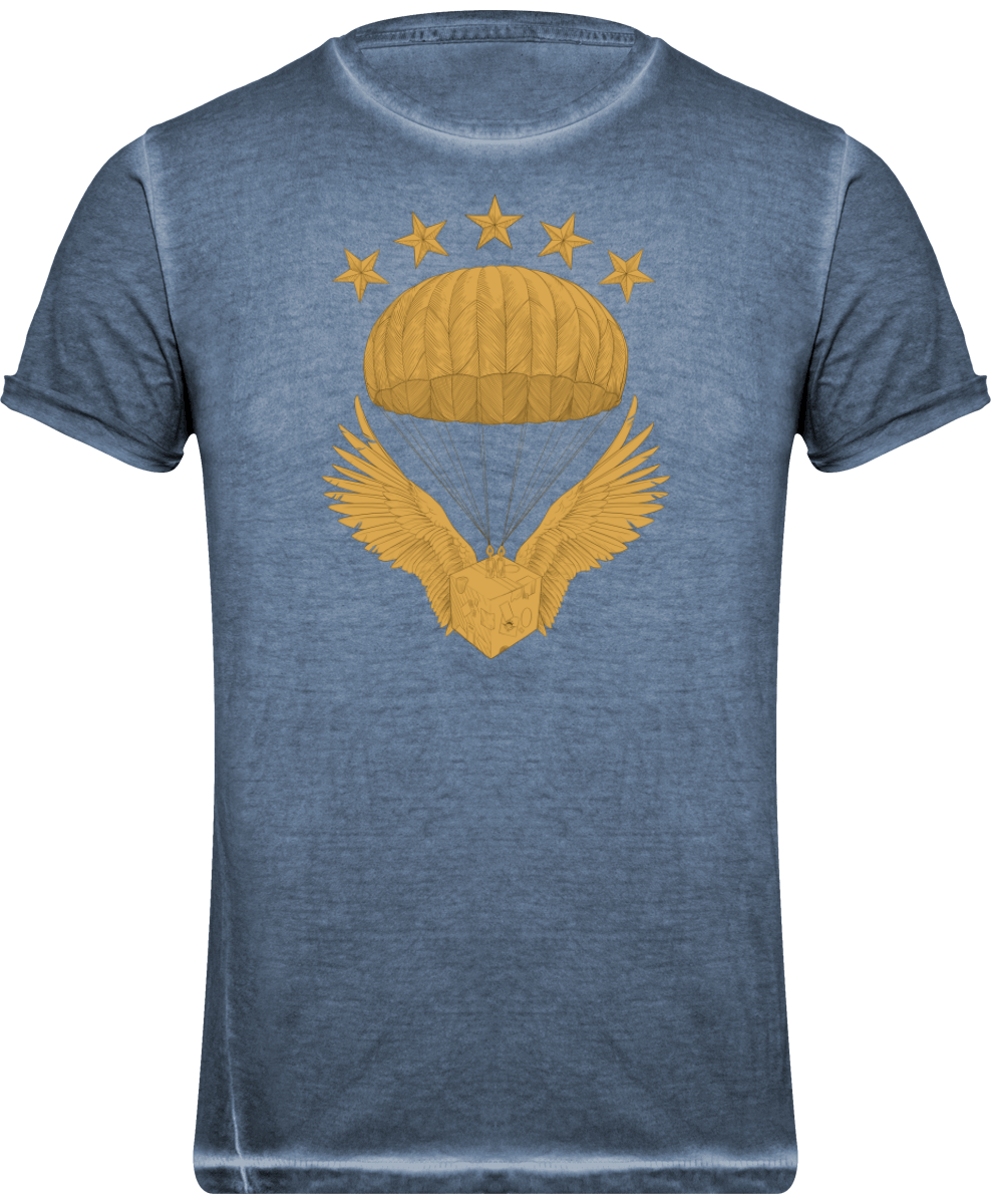 T-Shirt Délavé Homme - Calvaire drach