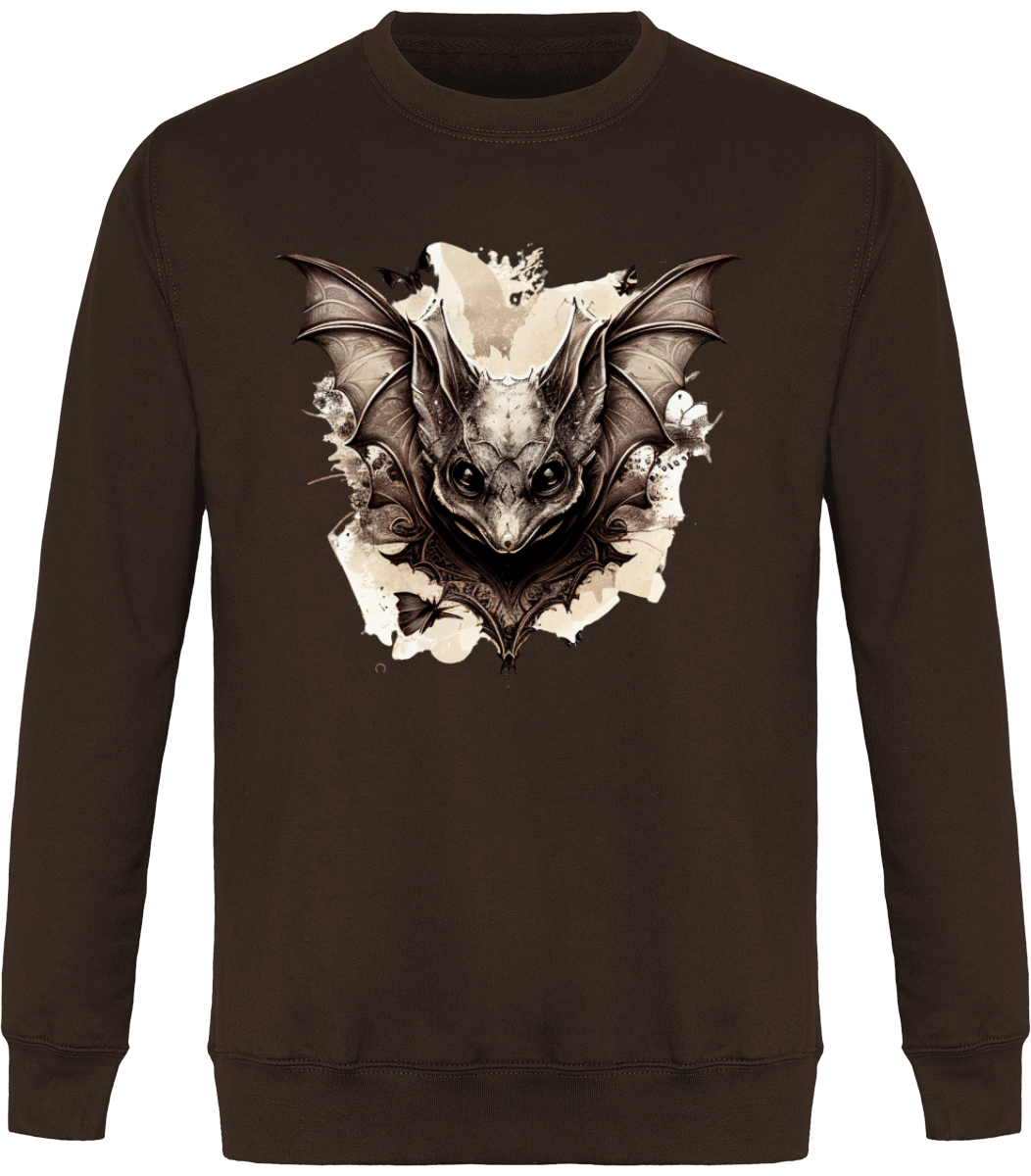 Sweat Col Rond Unisexe - Chauve-souris