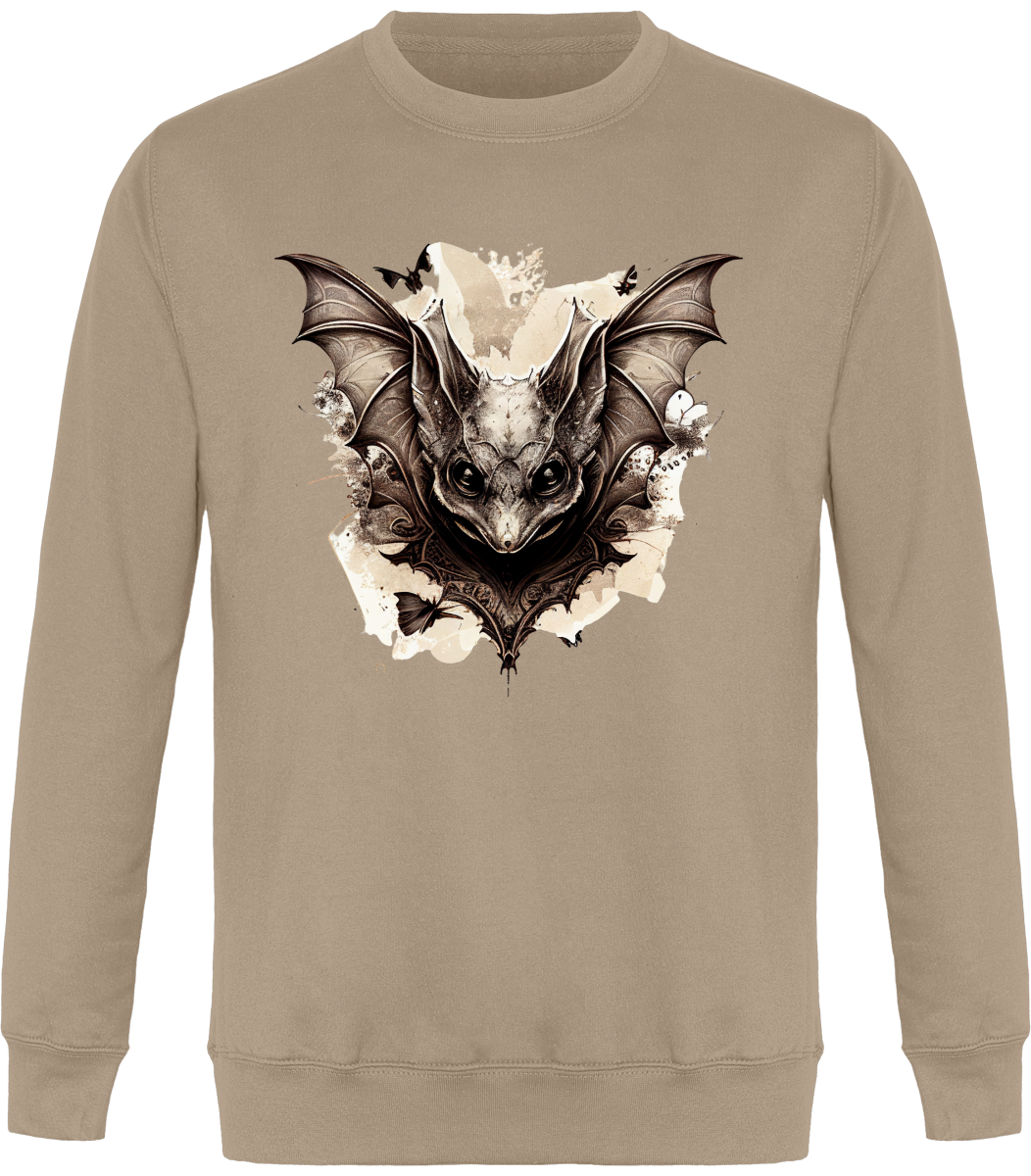 Sweat Col Rond Unisexe - Chauve-souris