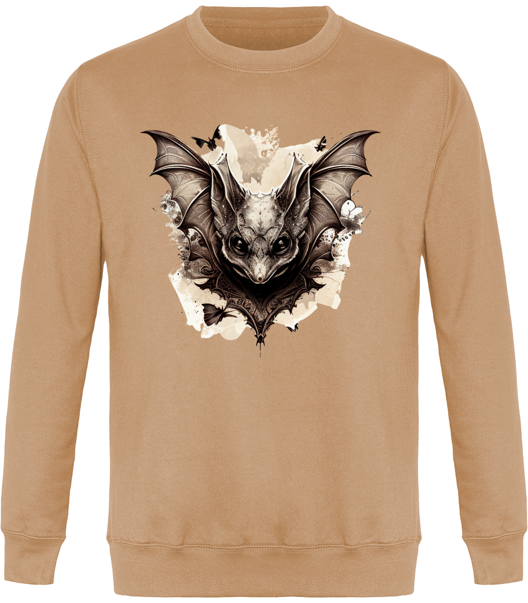 Sweat Col Rond Unisexe - Chauve-souris