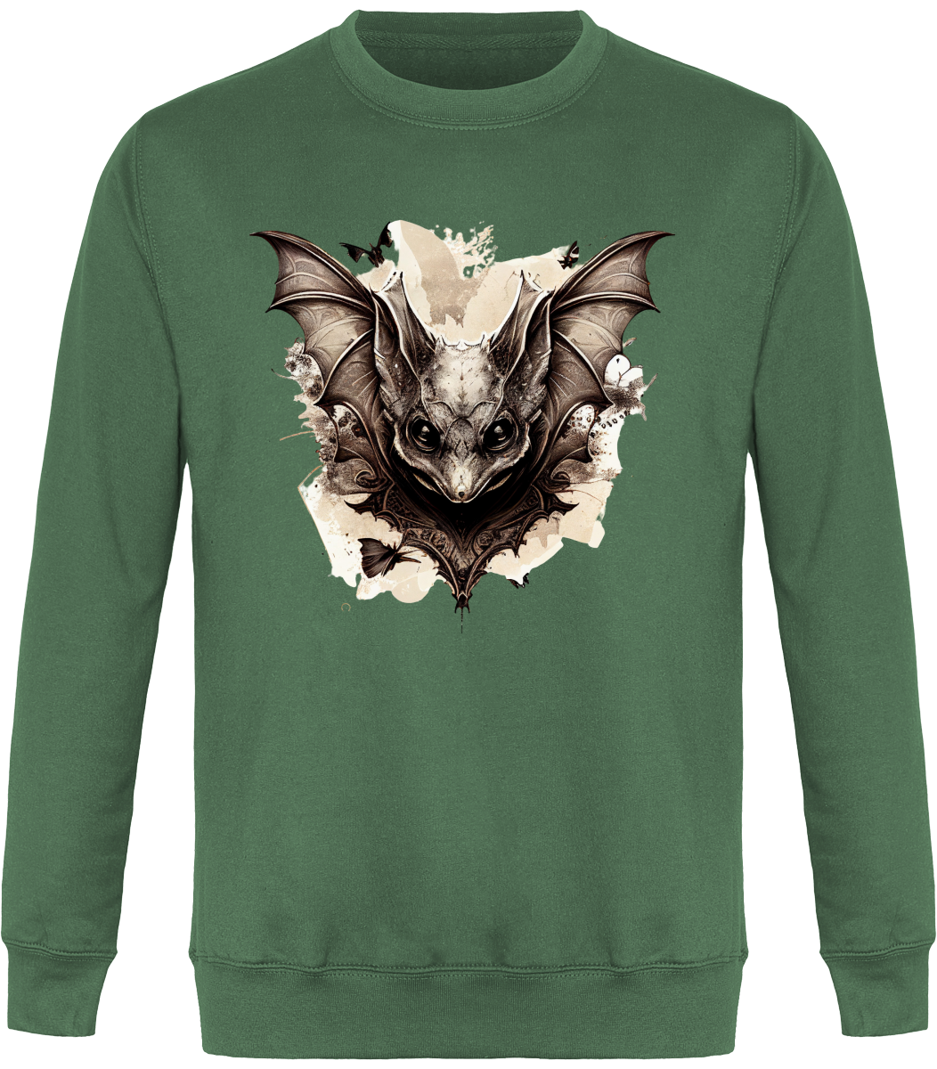 Sweat Col Rond Unisexe - Chauve-souris