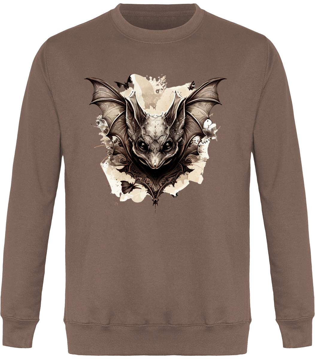 Sweat Col Rond Unisexe - Chauve-souris
