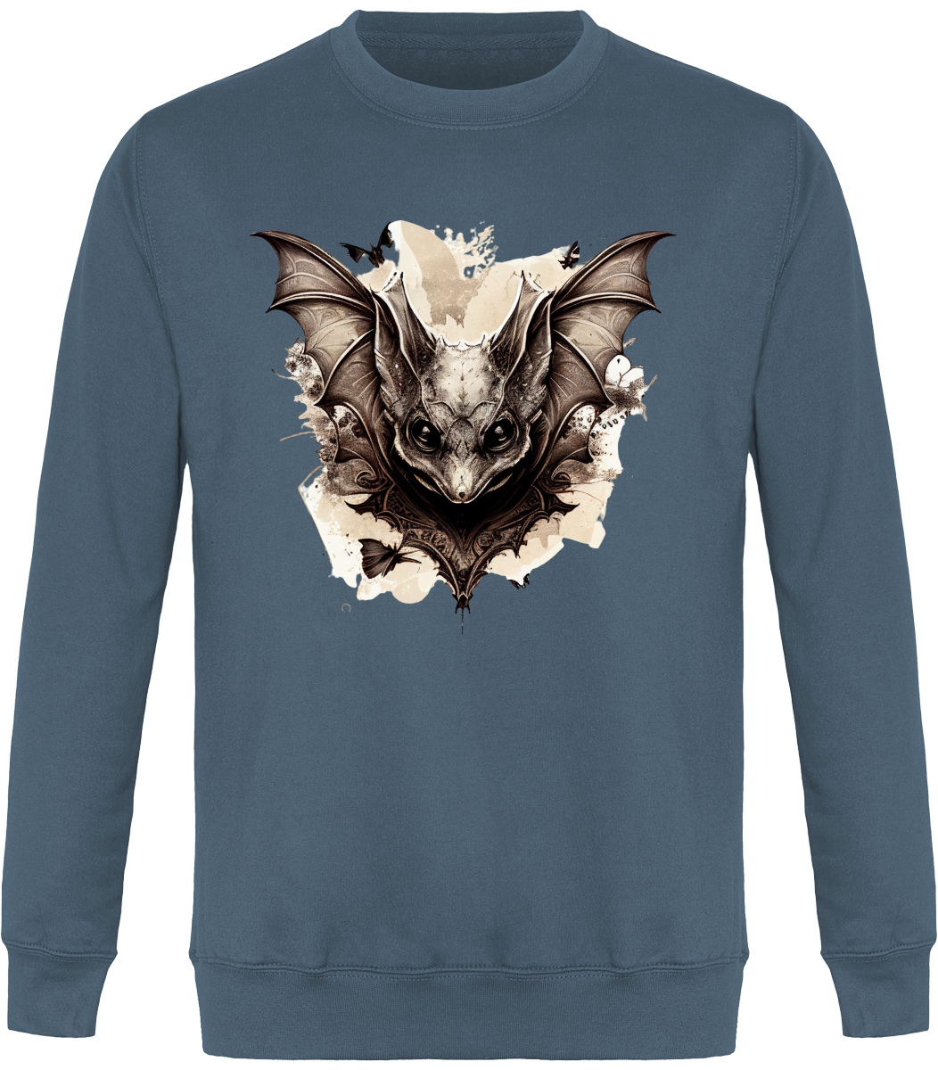 Sweat Col Rond Unisexe - Chauve-souris