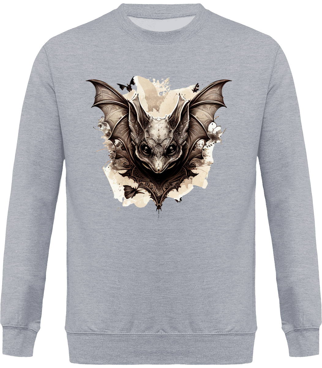 Sweat Col Rond Unisexe - Chauve-souris