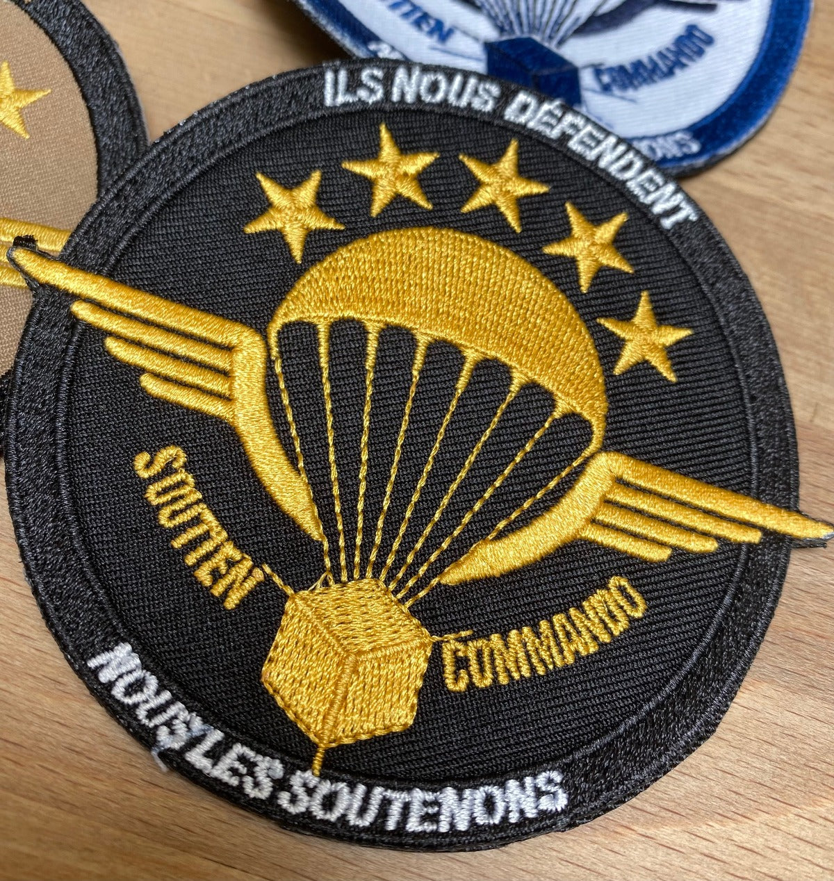 Patch Soutien Commando Noir et Or (edition limitée)