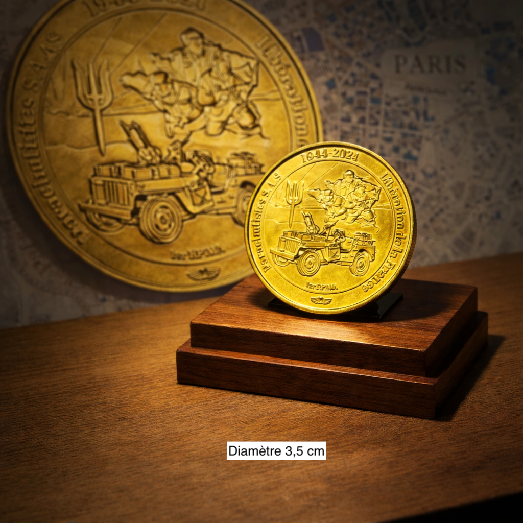 Pièce "Monnaie de Paris" - 1er RPIMa (Libération de la France 1944-2024)
