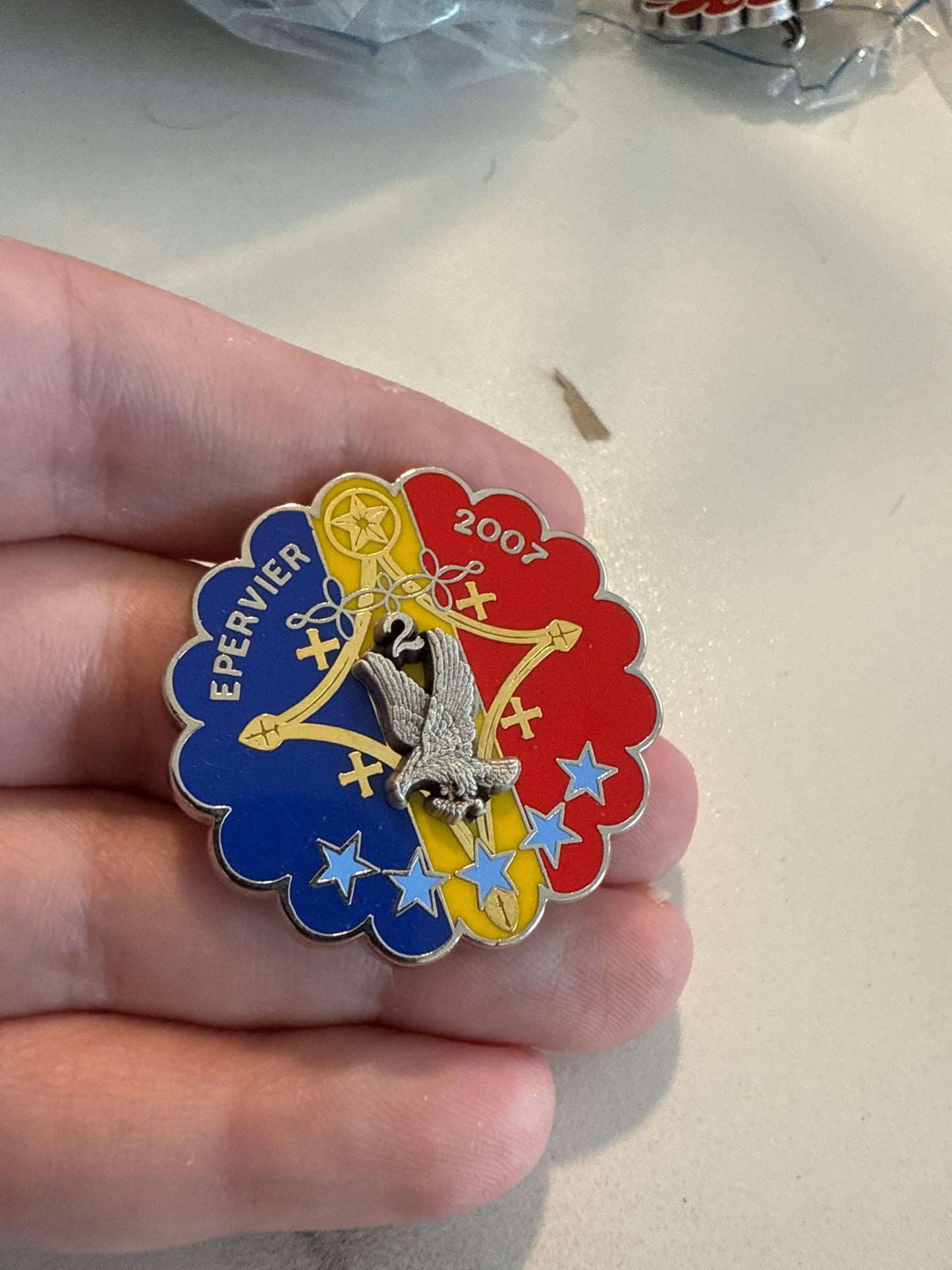 Insigne 1er RHP - 2ème escadron - Epervier 2007