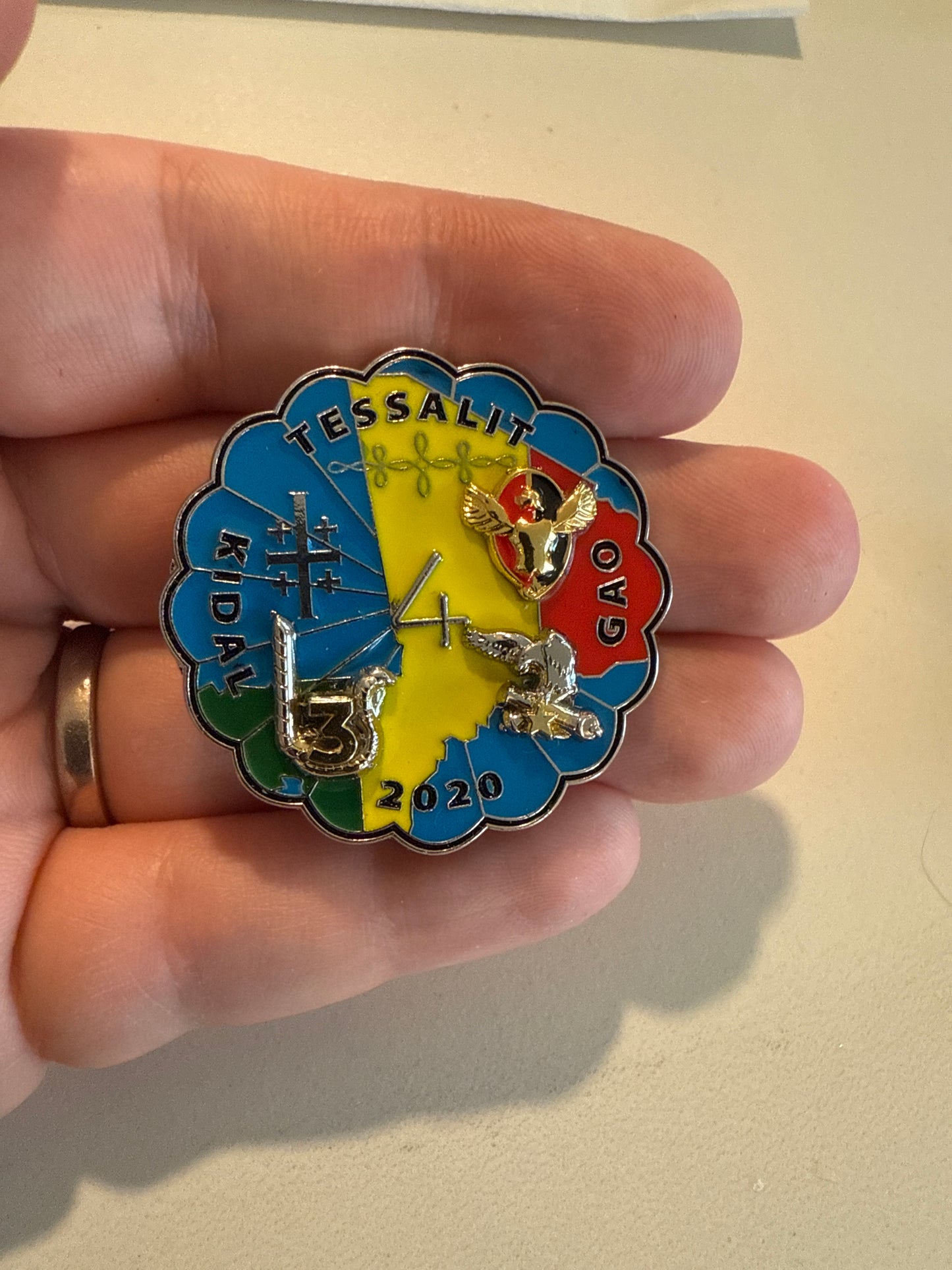 Insigne numerotés 1er RHP - 4ème escadron - Barkhane Mali 2020