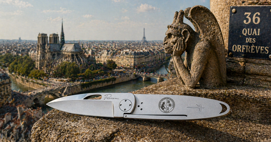 Couteau extra-plat et léger Perceval (fabriqué en France) personalisé BRI