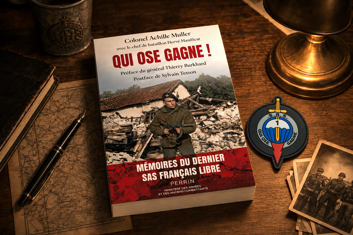 Livre QUI OSE GAGNE ! Biographie du colonel Achille Muller + marque page OFFERT