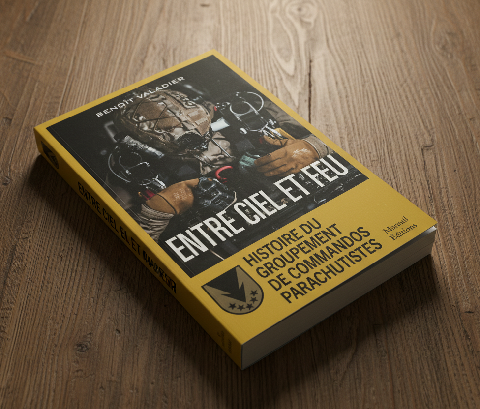 Livre Entre ciel et feu. Histoire du Groupement de Commandos Parachutistes