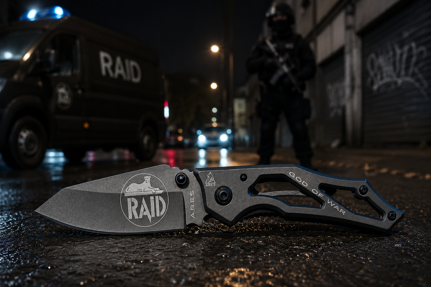 Couteau mini dague RAID + étui