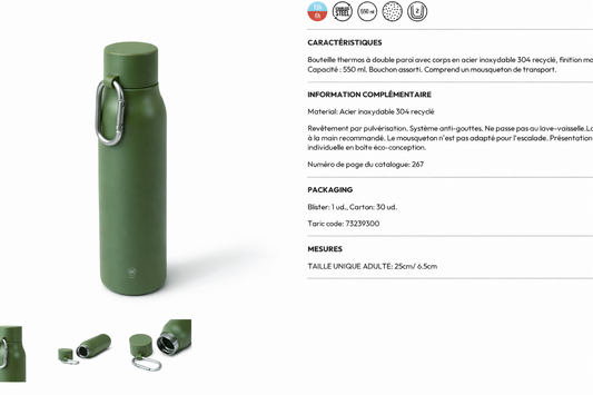 Gourde Soutien Commando 550 ml