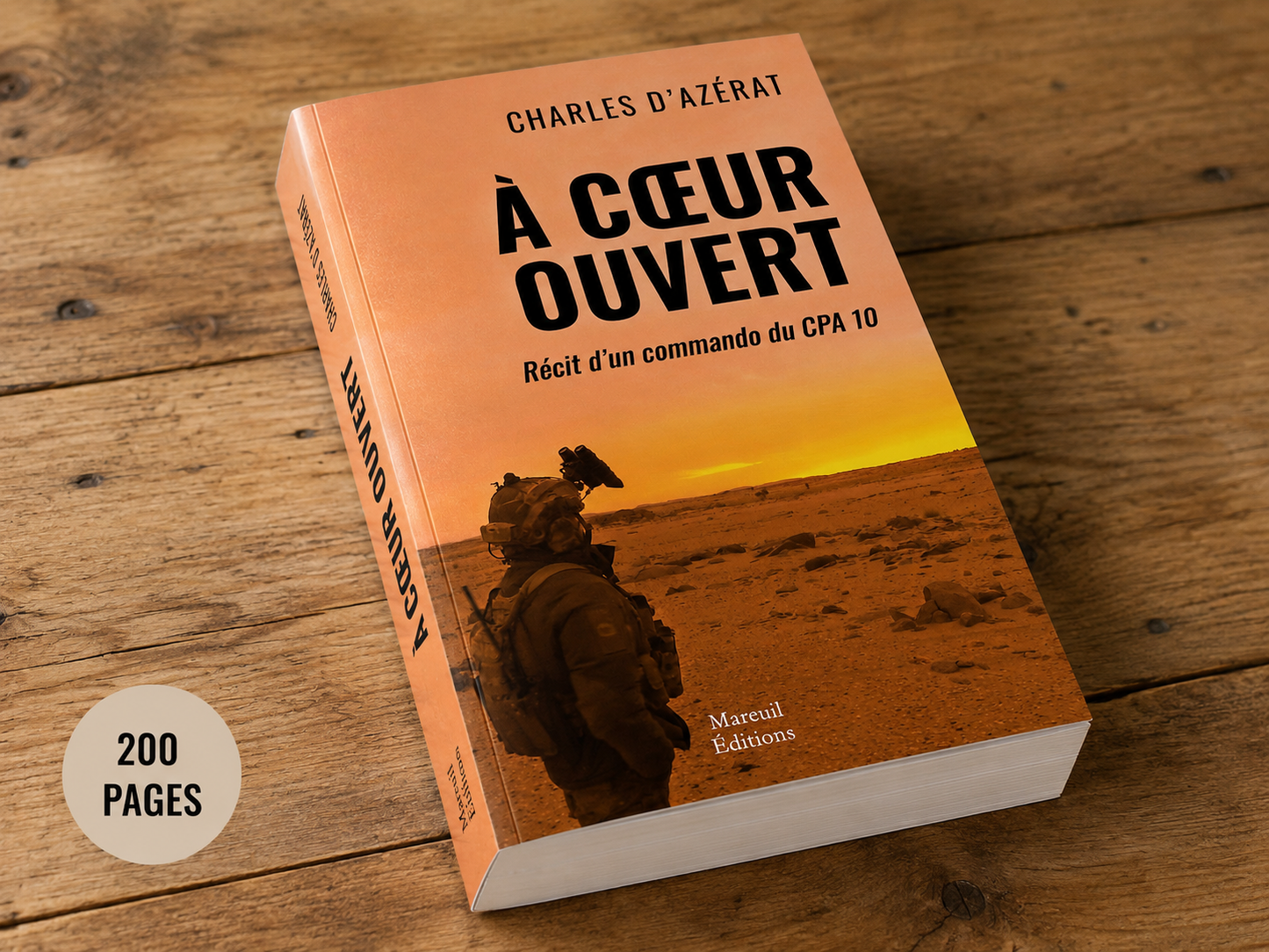 Livre "À coeur ouvert" - Récit d'un commando du CPA 10