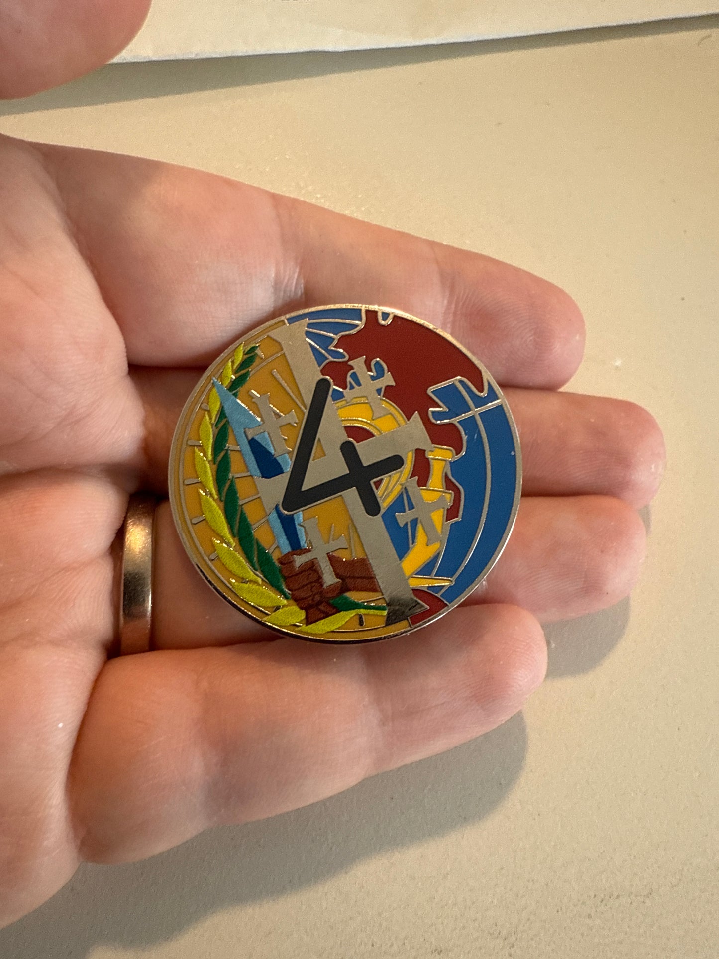 Insigne 1er RHP - 4ème escadron