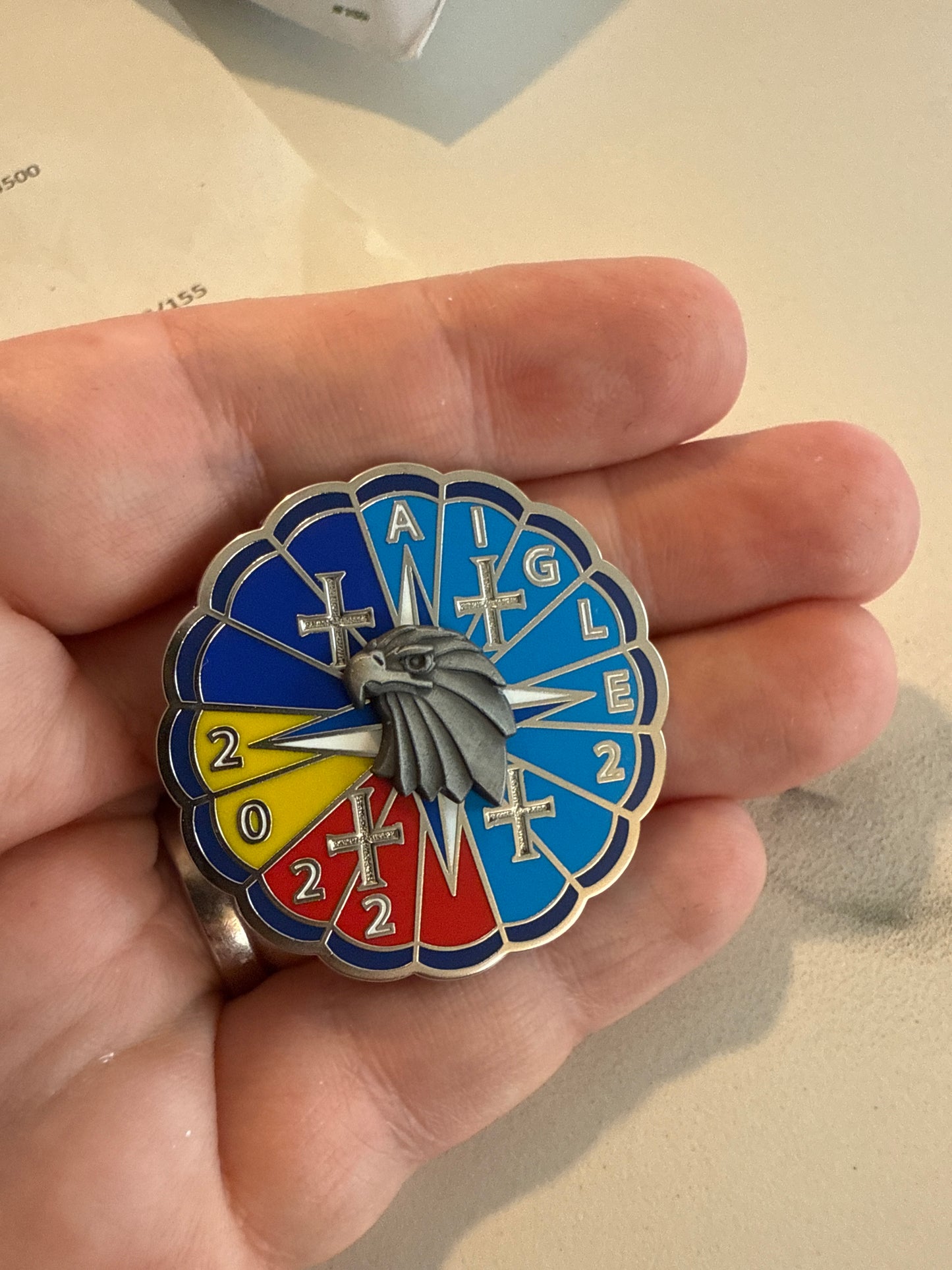 Insigne numerotee 1er RHP - 4ème escadron -  Roumanie Aigle 2022