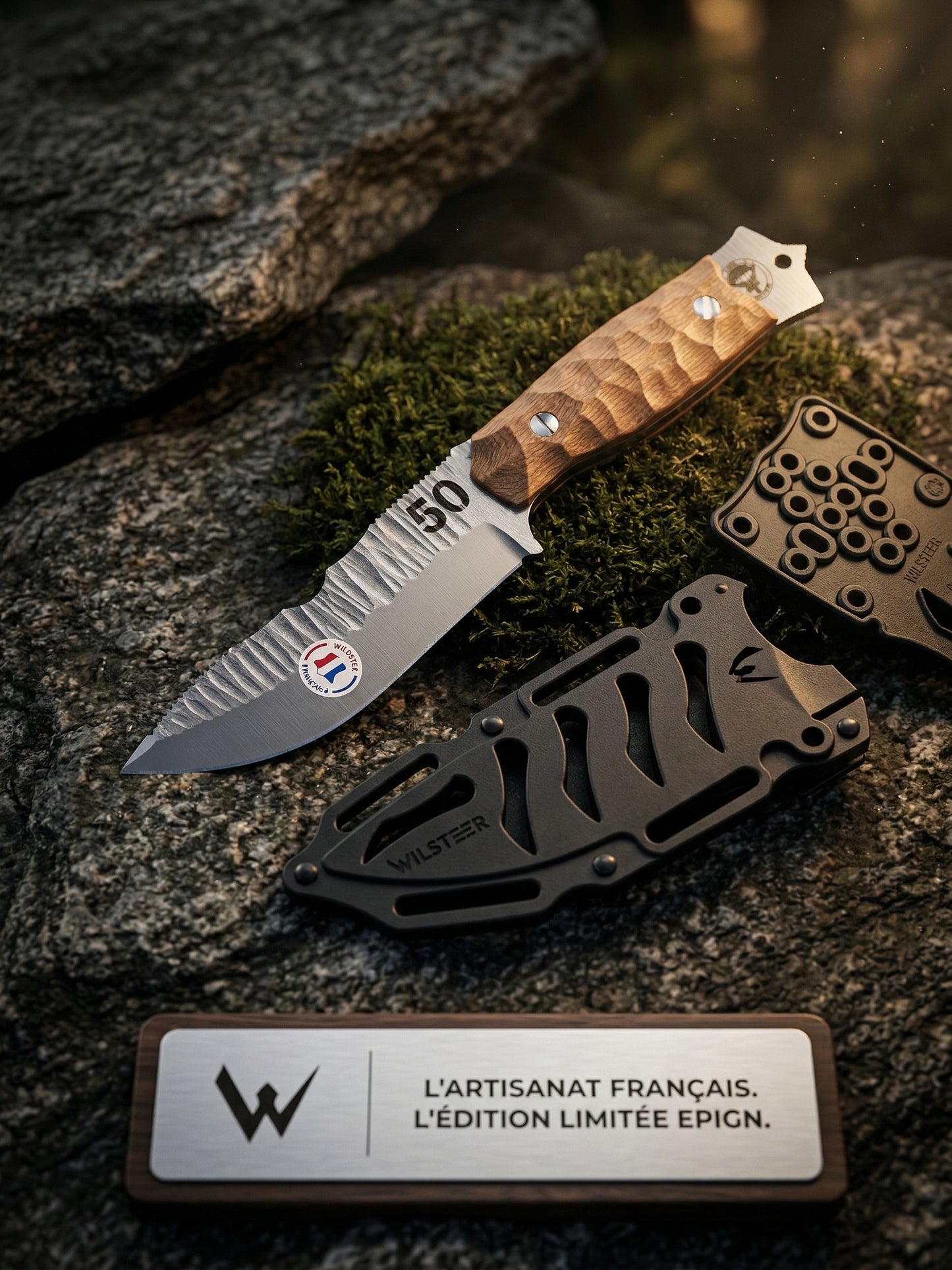 Couteau EPIGN Wildtseer avec étui (fabriqué en France)