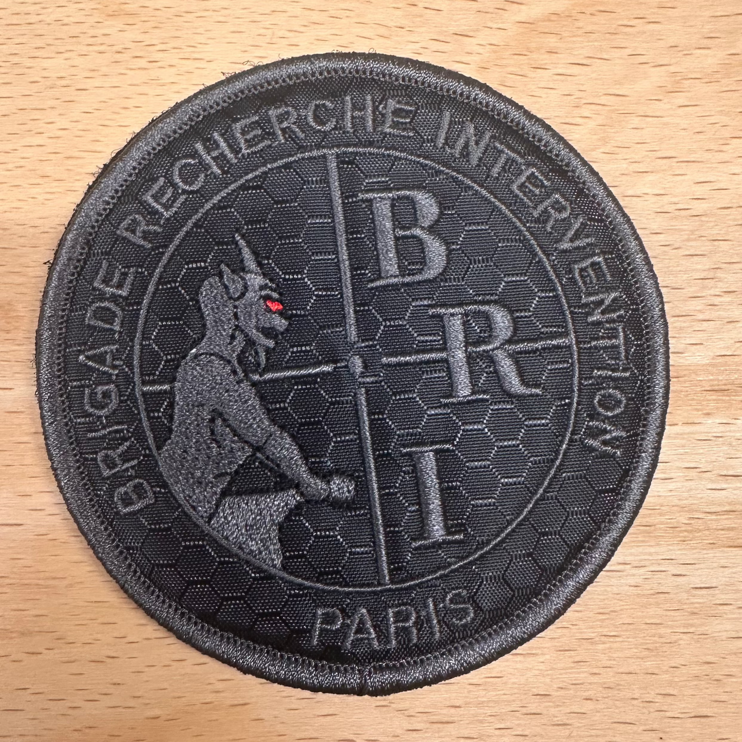 Patch officiel BRI brodé noir