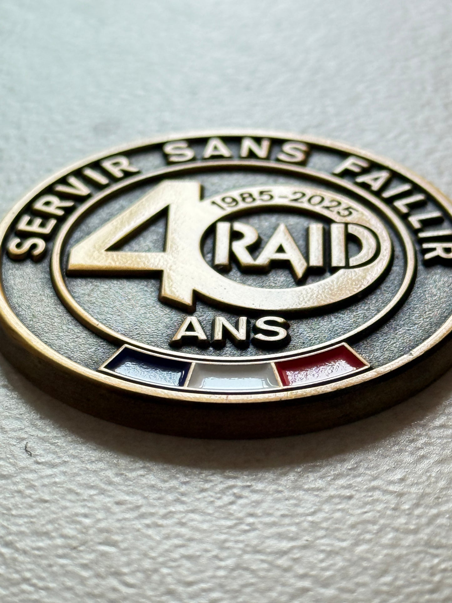 Coin commémoratif RAID 40 ans