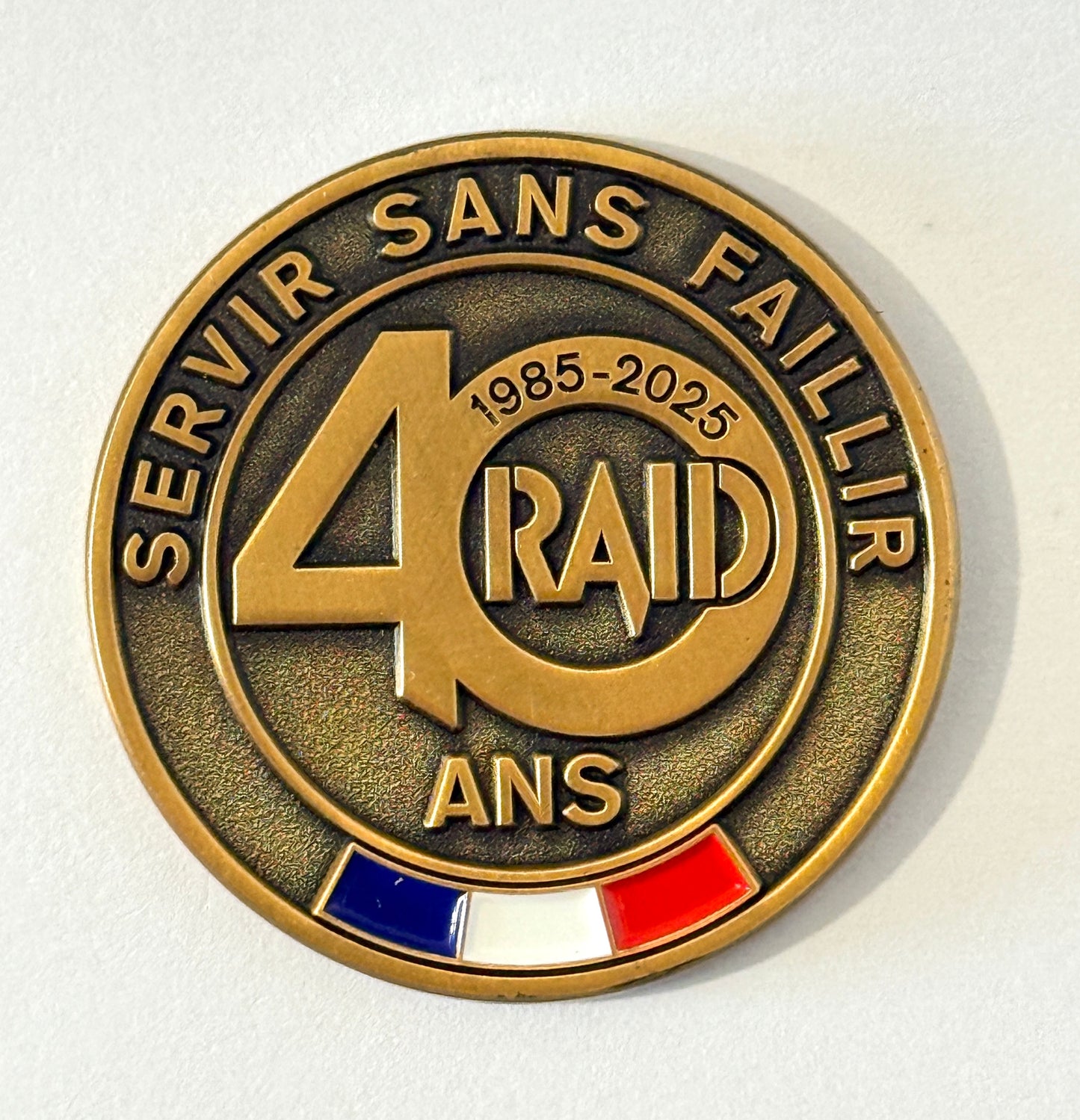Coin commémoratif RAID 40 ans