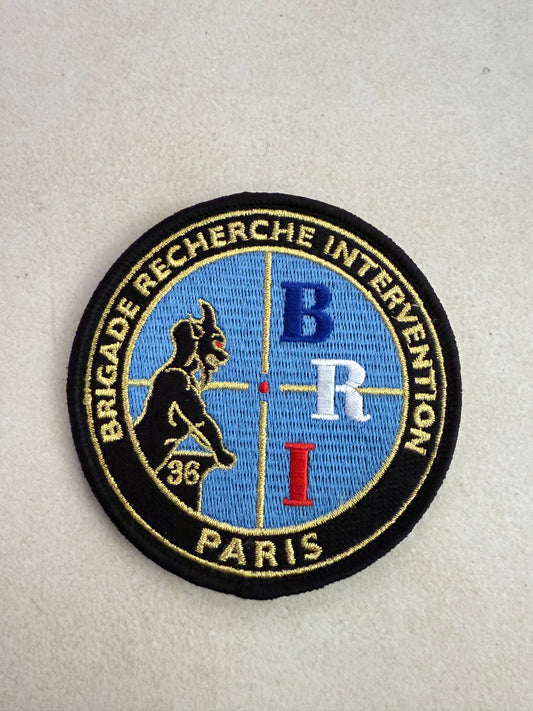 New official BRI 36 embroidered patch Gold/blue