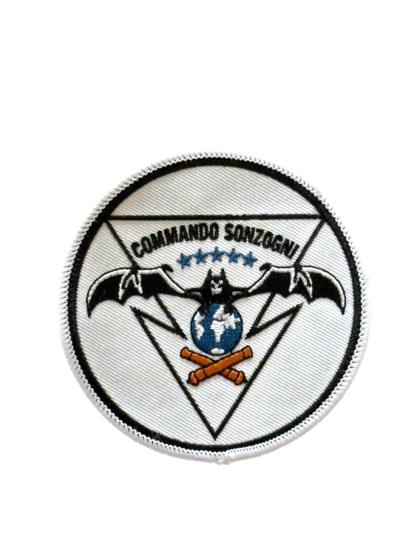 NOUVEAU Patch Commando Sonzogni (GCP 35ème RAP) Blanc Brodé