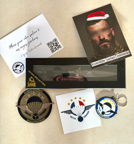 🎄 Pack NOËL (Couteau ARES + Patch + porte-clé) 🎁
