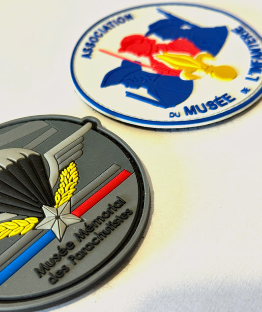 PACK 2 Patchs PVC "Musée" (Musée mémorial des parachutistes et musée de l'infanterie"