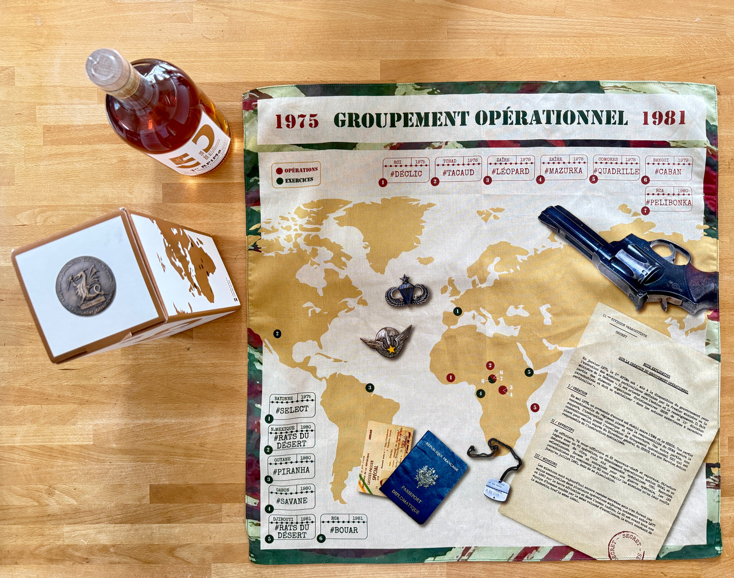 Bouteille Whisky Français (50cl) 1er Rpima - Cuvée 50 ans du Groupement opérationnel.