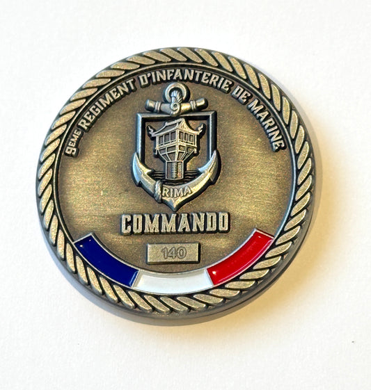 Coin CRAJ numéroté (Commando de Recherche et d'Action en Jungle)