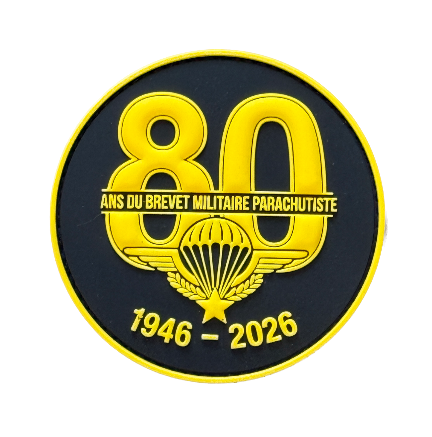Patch PVC 80 ans du Brevet Militaire Parachutiste