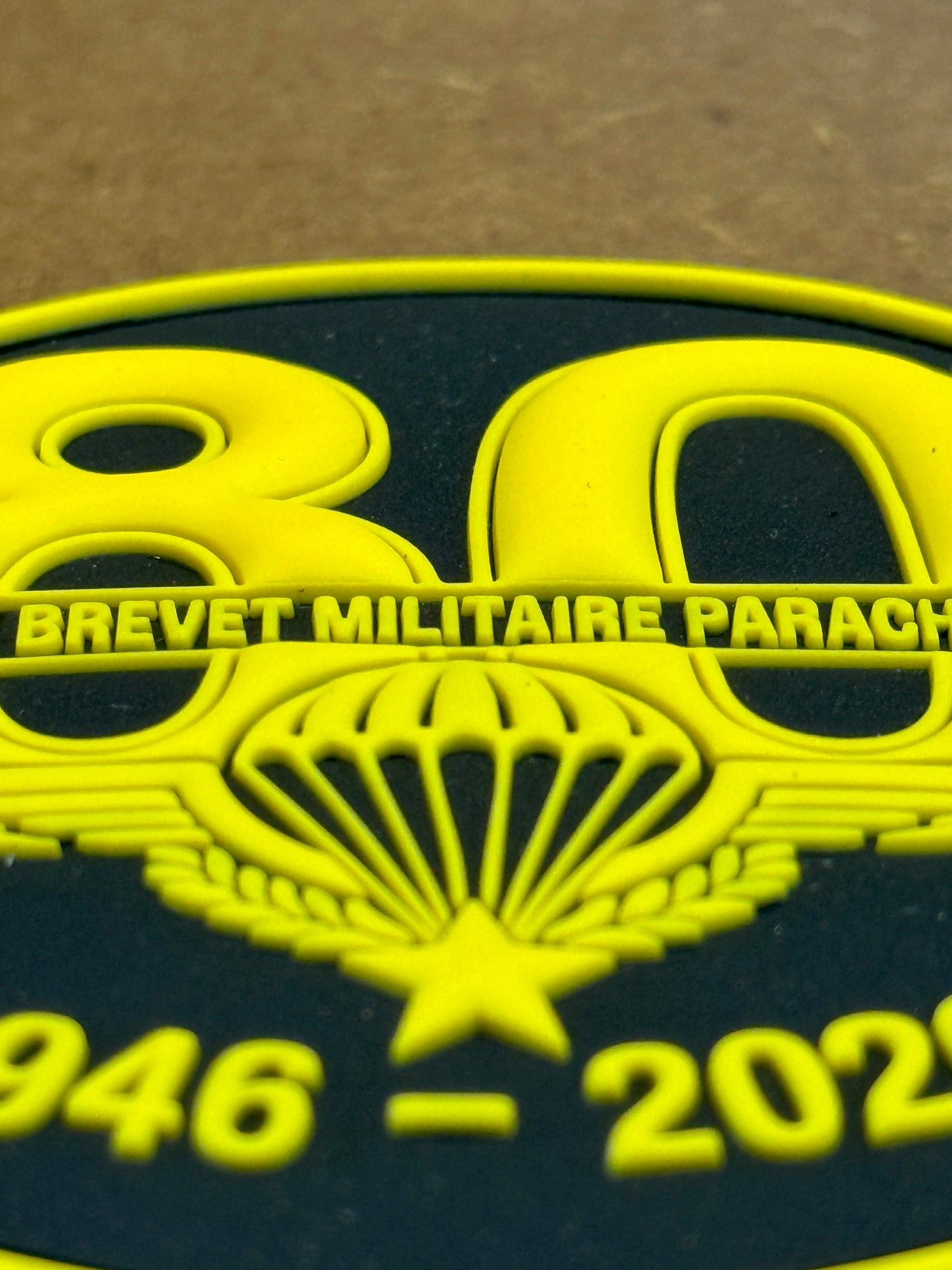 Patch PVC 80 ans du Brevet Militaire Parachutiste