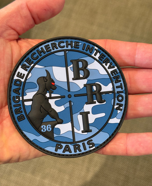 Patch officiel BRI Camo bleu (PVC)