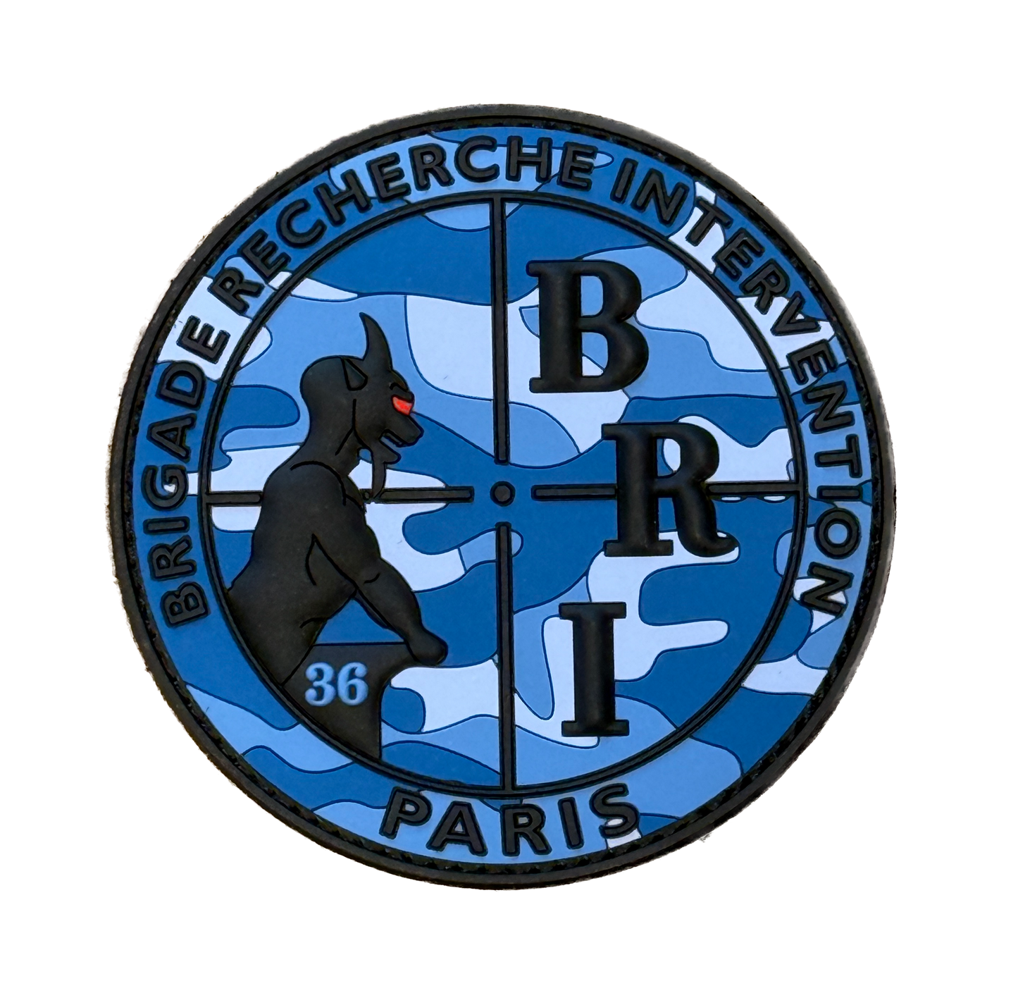 Patch officiel BRI Camo bleu (PVC)