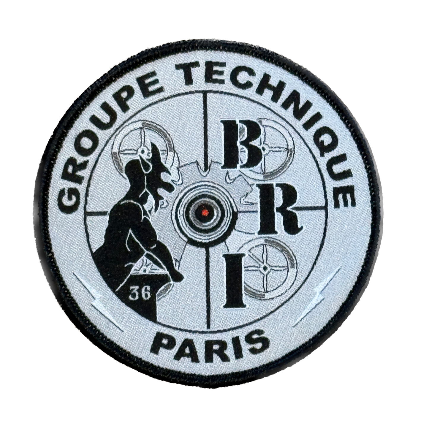 New Official BRI "Technical Group" Patch Black/Grey Fabric