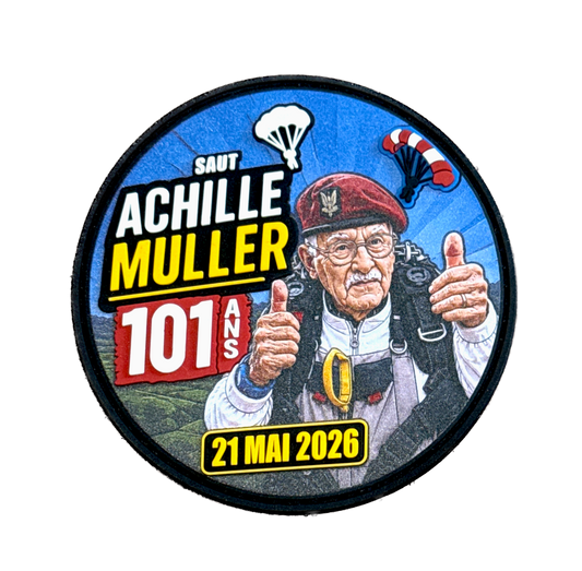 Patch "saut d'Achille Muller 101 ans" série limitée.