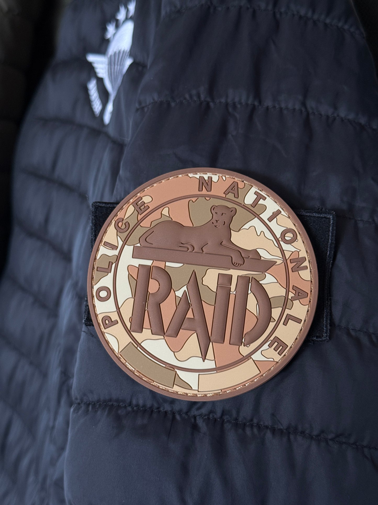 Patch officiel RAID Camo Marron (PVC)