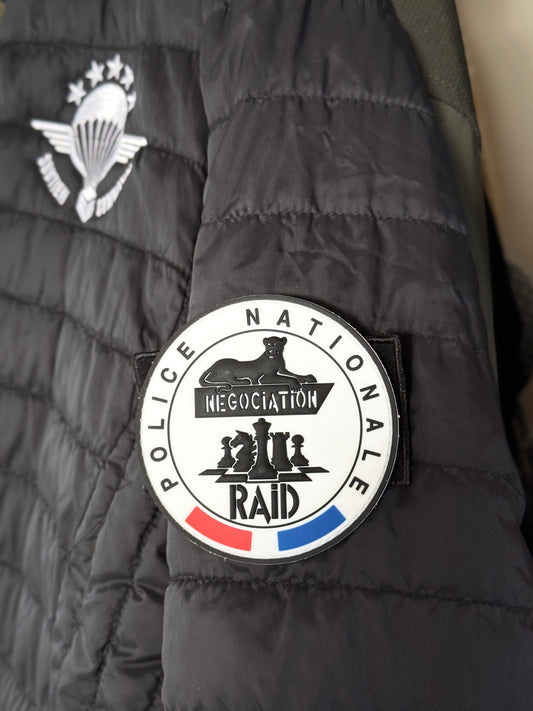 Patch officiel RAID Négociation BLANC (PVC)