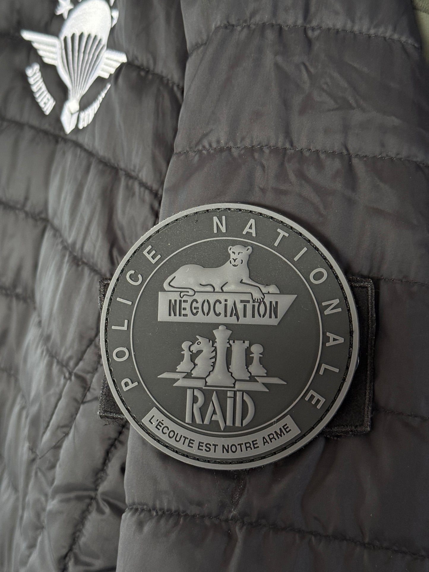 Patch officiel RAID Négociation NOIR (PVC)