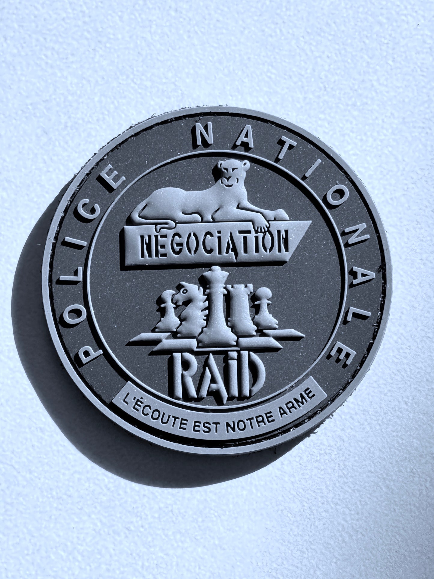 Patch officiel RAID Négociation NOIR (PVC)