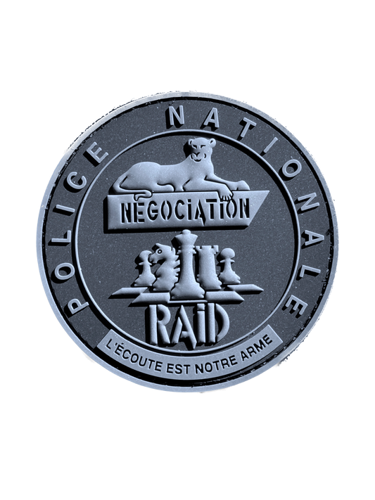 Patch officiel RAID Négociation noir (PVC)
