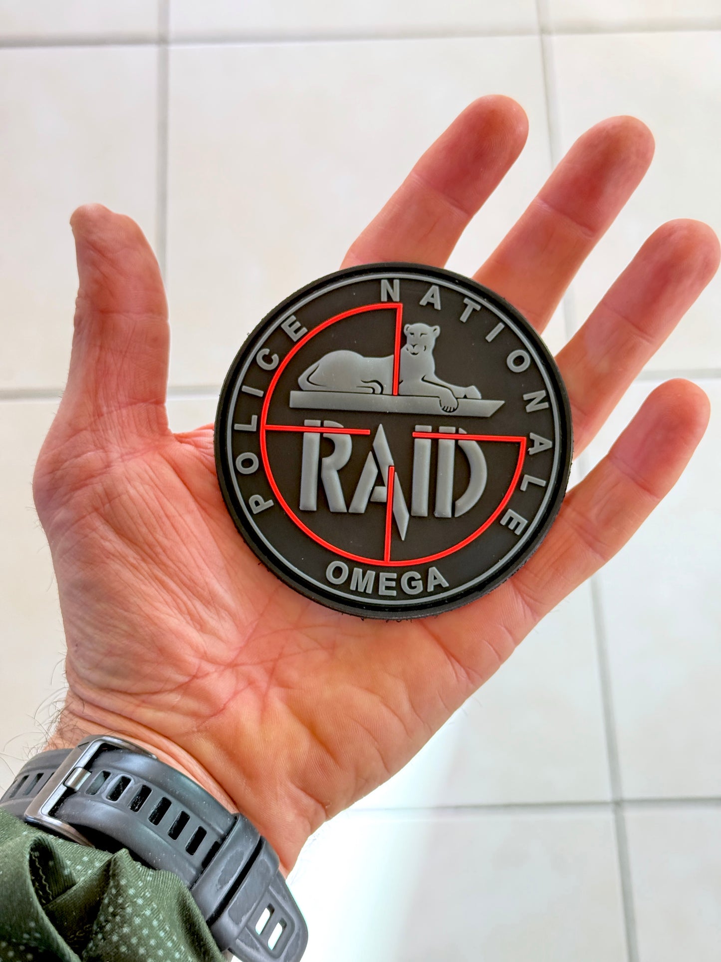 Patch Omega Black (PVC) ofisiel RAID