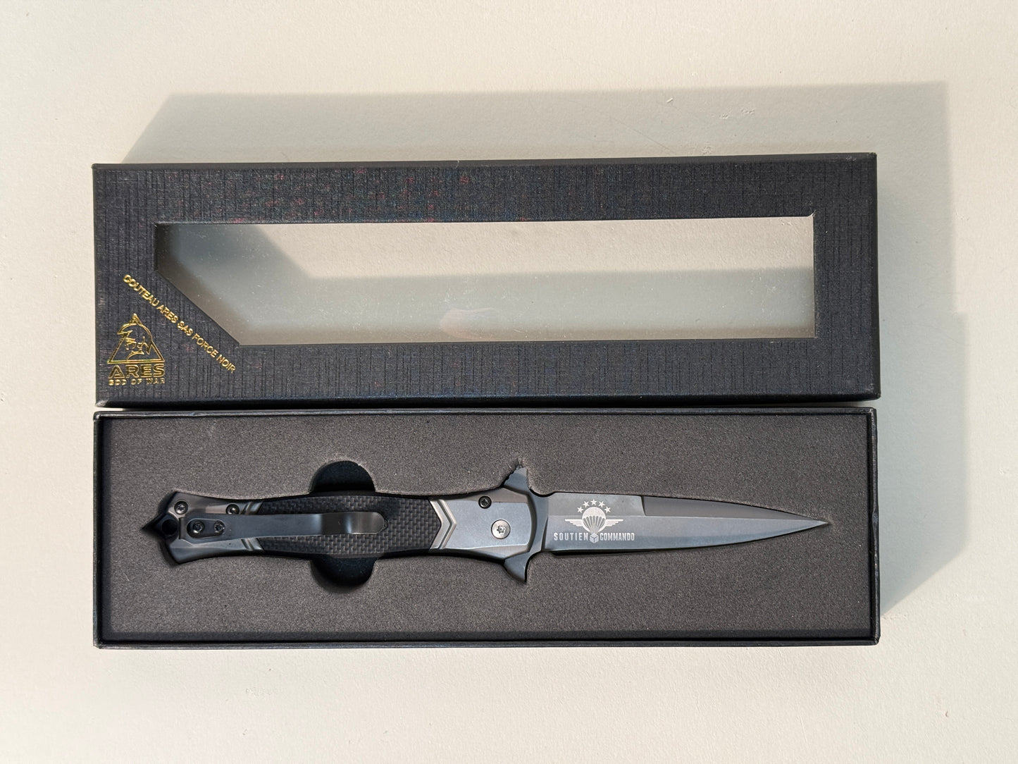 Couteau Ares SAS Force (Manche noir)